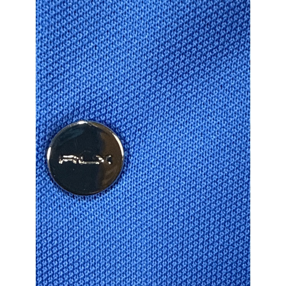 RLX Ralph Lauren Womens Sleeveless Polo Shirt Blue Classic Fit Wicking Medium - Picture 5 of 6